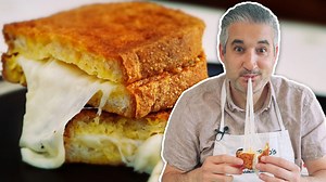The Cheesiest FRIED MOZZARELLA SANDWICH Like an Italian