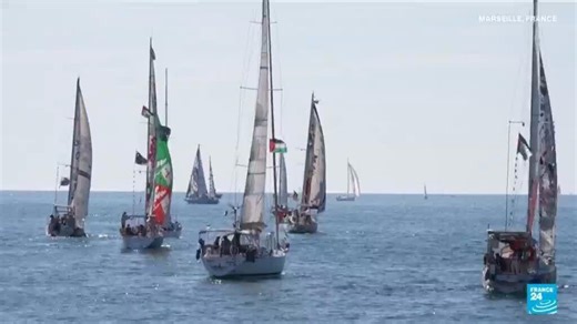 French boats set sail from Marseille to join Gaza aid flotilla