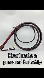 How I make a paracord bullwhip
