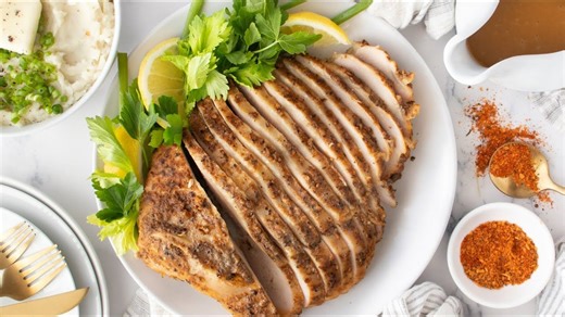 Low and slow Creole butter turkey breast recipe