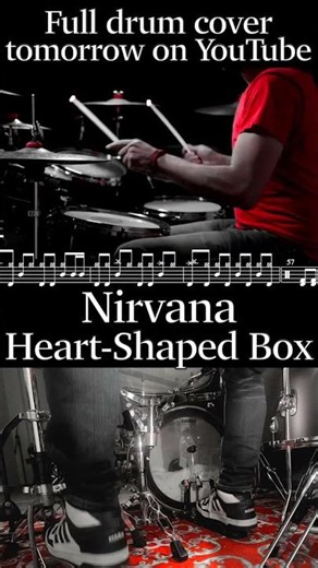 Nirvana - Heart-Shaped Box #nirvana #drumcover #drumscore #drumteacher
