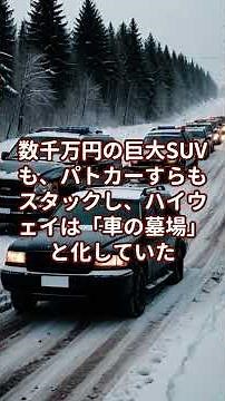 【海外の反応】「なぜ雪道で無敵なのか!」パトカーすらスタックする大寒波のアメリカ…『スバルの四駆』だけが爆走する異常事態に外国人が発狂！ #Shorts #スバル #AWD
