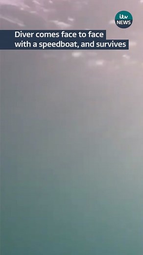 Close Call: Diver Escapes Speedboat Encounter Unharmed