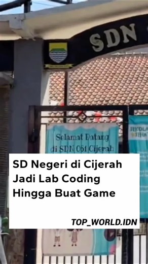 top_world.id on Instagram: "SD Negeri di Cijerah Jadi Lab Coding Hingga Buat Game"