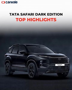 Tata Motors has taken its #Dark legacy forward by introducing the Dark edition of the Tata Safari. In this video, we take you through its top highlights. What do you think? #Cars #Carlife #TataMotors #TataSafari #Darkedition #TataSafariDarkEdition #CWSnippet #Tatacars #automotive #instacar #carstagram | CarWale