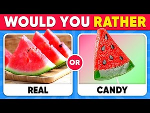 Would You Rather...? Real Food vs Candy Edition 🍕🍬🍫 Quiz Alien