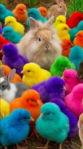 Catch Cute Chickens, colorful chickens, rainbow chickens, cute rabbits, cute ducks, koi fish, Cut...