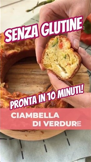 Ciambella di verdure, SALVACENA, PRONTA IN 10 MINUTI! SENZA GLUTINE! #ricette #shorts #salvacena