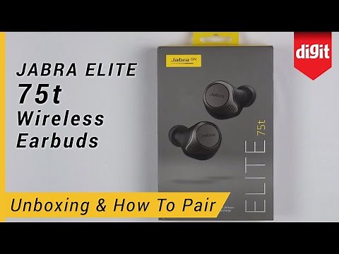 Jabra Elite 75t True Wireless Earphones Unboxing & How To Pair