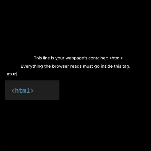 HTML Lesson 2: What the html Tag Does