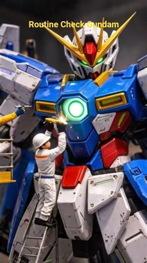 Routine Check Gundam by Tiny Workers #miniature #gundam #hobby #gunpla #creative