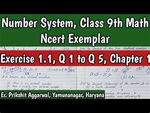 Ncert Exemplar, Ex 1.1, Q 1 to Q 5, Chapter 1- Number Systems, Class 9th Math