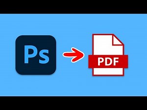 How To Export A PDF In Photoshop