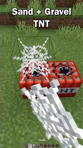 Minecraft Sand + Gravel TNT…🤯(Stereo Hearts) #minecraft #shorts