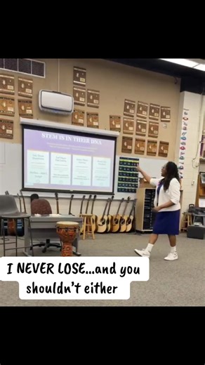 Yesterday I heard somebody say Losing = lesson learned. Put the two L’s together and why do you have???? A W…for the win baby! Teach your babies to press forward even if they can’t see the “when” in the “win.” Truth is…you can look back on your life and know you’re gonna WIN but that’s a different conversation. Love and LIGHT, Principal Hannah ☀️❤️☀️ #mandelaeffect #resilient #growthmindset #parentinghacks