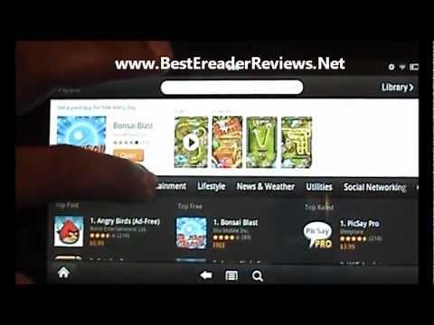 Variety of Kindle Fire apps in the App store