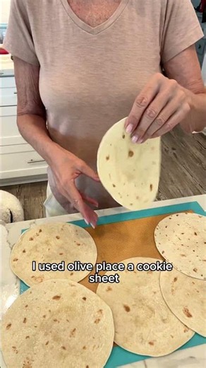 Easy homemade taco shells using soft flour tortillas in the oven