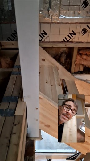 Robin Clevett on Instagram: "Fitting staircases can be tricky, keep control of the newel posts all through the Fitting process, these are probably the most important parts to keep plumb, take your time and keep the stairs clean!!! #stairs #carpentryskills #builders"