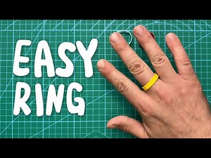 Super easy origami ring - How to make paper ring.