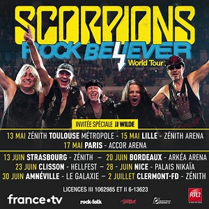 Retrouvez le légendaire groupe Scorpions en concert dans toute la France avec le “Rock Believer World Tour” ! Réservez vite vos places ! | Scorpions