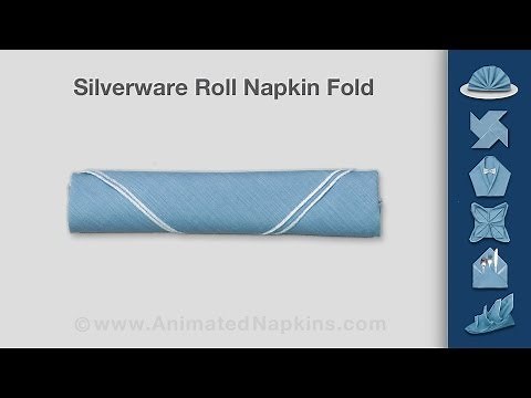 Napkin Folding | How to Make a Silverware Roll