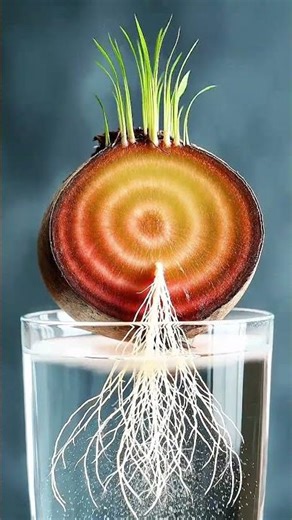 Beetroot Growing in Water 🌱 | Stunning Root Timelapse