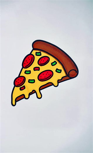 Who likes pizza 🍕 #coloringasmr #satisfyingvideo