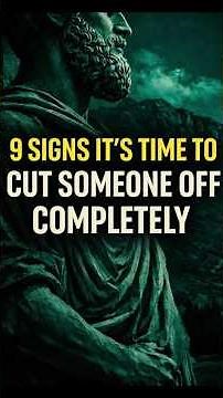 When to CUT TIES with Someone for GOOD#lifelessons #mindset#stoicism#boundaries#soulandscience
