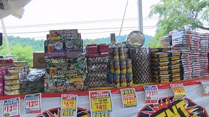 Last minute fireworks shopping