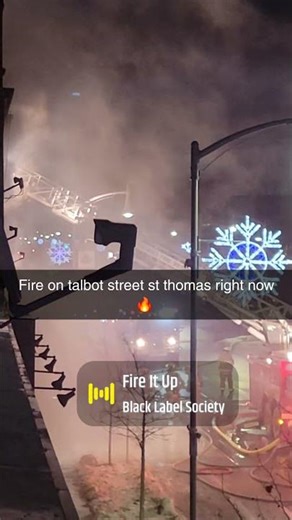 FIRE 🔥 Talbot St, St. Thomas Ont. #fire #stthomas #rightnow #firefighters