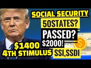 📈 NEW Latest $600 $2400 4th Stimulus Check For ALL!?✅ Social Security SSI,SSDI,Seniors🎉