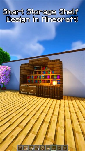 Smart Storage Shelf Design in Minecraft! 📦✨