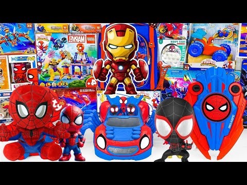 Marvel Spider-Man Collection Unboxing Review ASMR | Web-Crawler Crew | Spiderman Figure | Iron Man