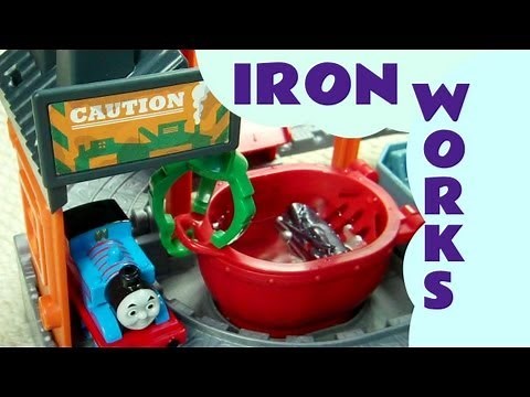 Thomas Toy Trains At The Take N Play Ironworks Set