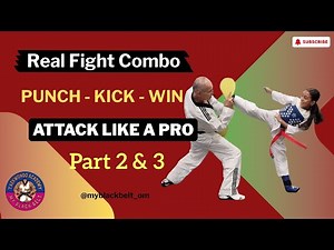 Taekwondo Fighting Techniques – Part 2 & 3 | Learn Step-by-Step with Real Combos!