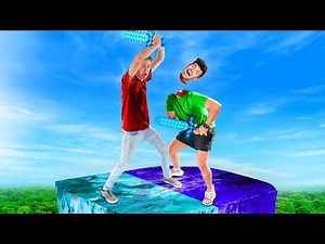 1.1K views · 38 reactions | Diamond vs Obsidian: 1v1 Block Survival | Preston Tv | Facebook