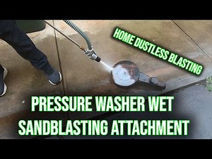 Pressure Washer Sandblaster Attachment (Dustless Blasting)