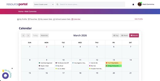 8. Using the Calendar to Plan Ahead
