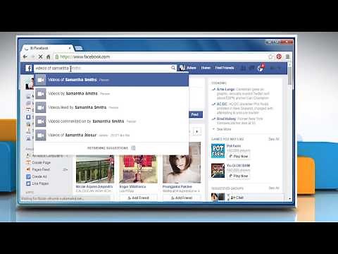 How to find videos of your friends on Facebook® :Tutorial