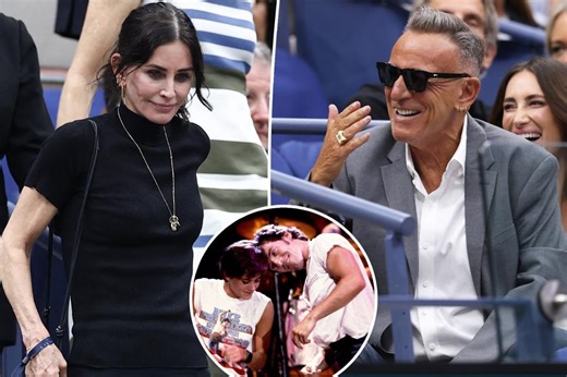 Bruce Springsteen, Courteney Cox reunite at US Open over 40 years after ‘Dancing in the Dark’ music video