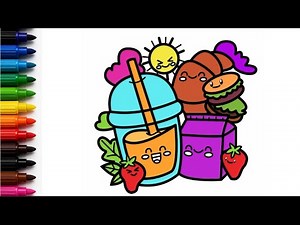 Coloring Pictures for Kids | Easy Coloring Video with Bright Colors | Colors with Fun & Creativity