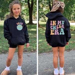 In My Cheer Era Sweatshirt, Personalized Cheerleader Hoodie, Custom Cheer Shirt, Girls Cheerleader Sweatshirt, Youth Sweatshirt, Cheer Gifts - Etsy