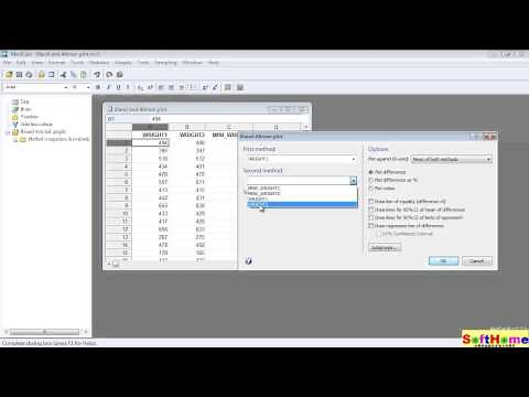 Tutorial for MedCalc Bland and Altman plot: 教學
