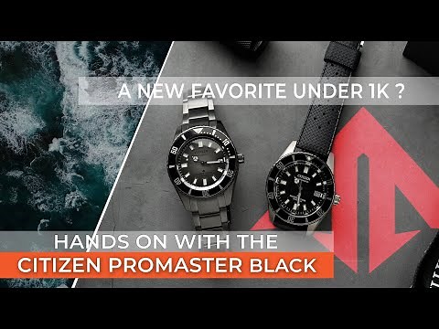 Hands on with the new Citizen Promaster diver. The 'Fujitsubo' Black Super Titanium