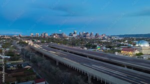 Phoenix, Arizona - Downtown Skyline Drone Timelapse
