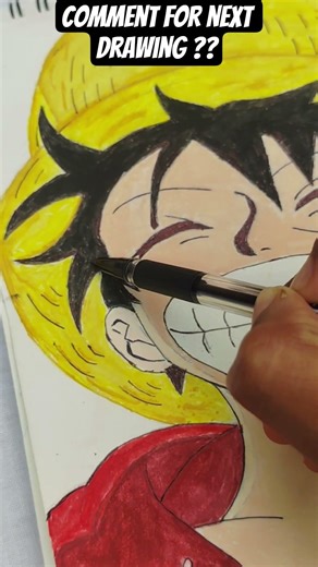 How to draw lufi from one piece😁