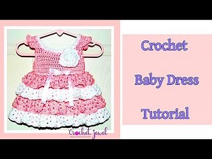 Simple Crochet Baby Dress Tutorial For Beginners