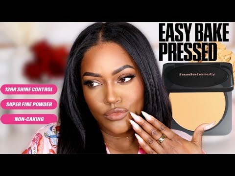 HUDA BEAUTY EASY BAKE PRESSED POWDER | Kunafa Blondie + Banana Bread