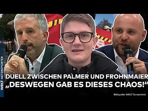 TÜBINGEN: Palmer vs. Frohnmaier! Chaos! Jubel für AfD! Heftige Stimmung beim Streitgespräch