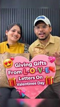 Gifts From L-O-V-E Letter Challenge❤️|Valentines Day Special #shorts #viral #challenge #valentine